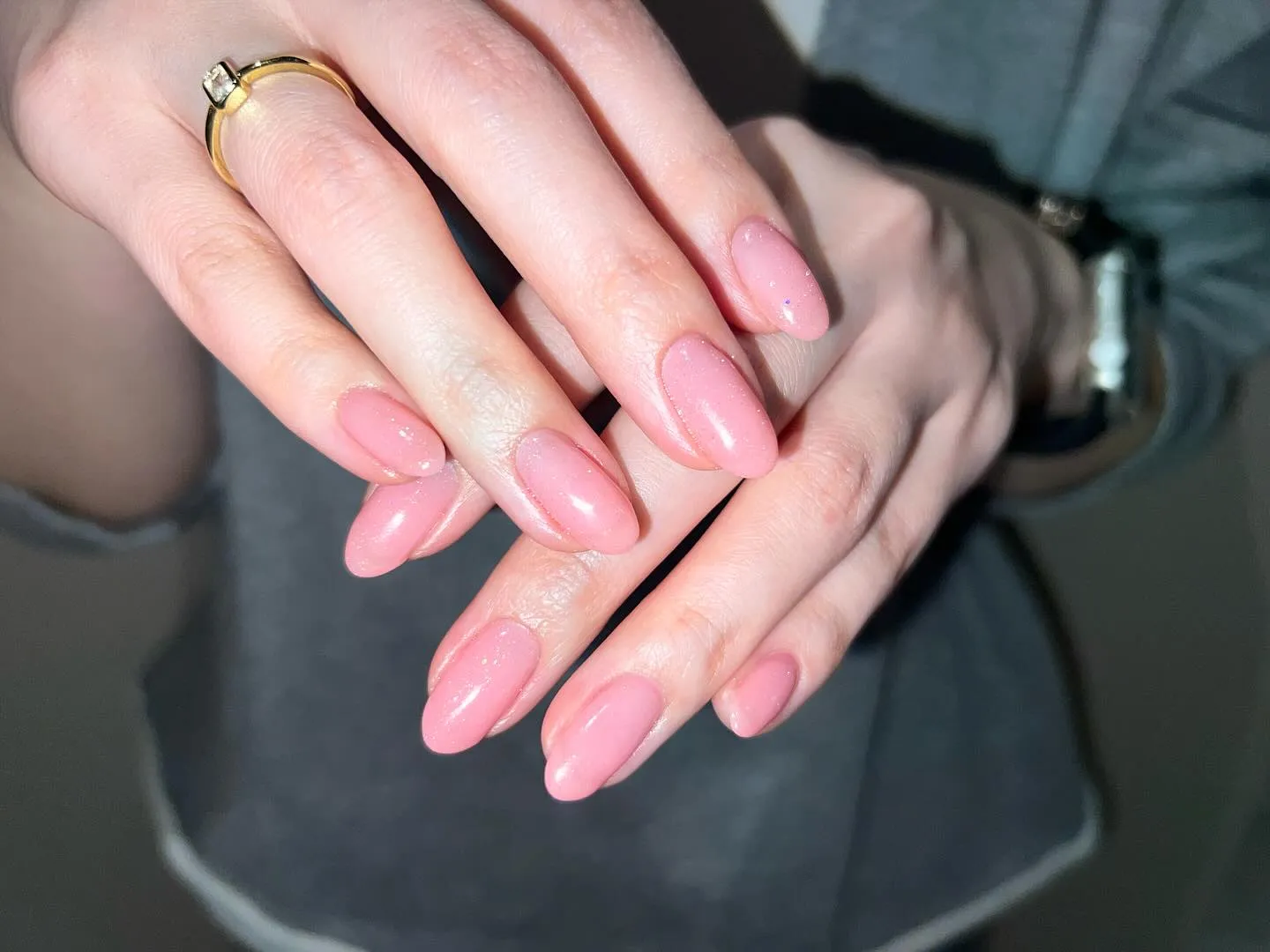 フラッシュパウダーを混ぜたオリジナルカラー🩷🎨