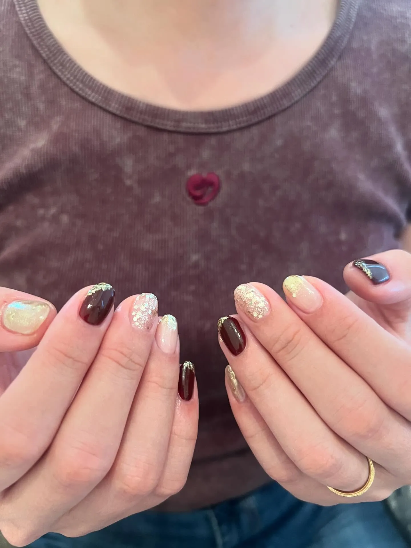 9月に入ってボルドーやる方増えました🍷✨